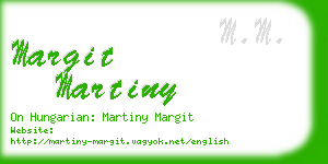 margit martiny business card